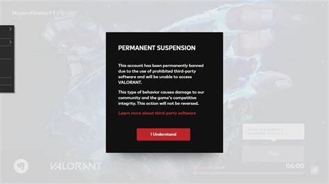 Valorant Banned Screen