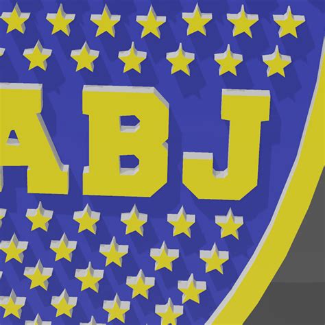 Archivo STL BOCA JUNIORS LOGOTIPOModelo Imprimible En 3D Para