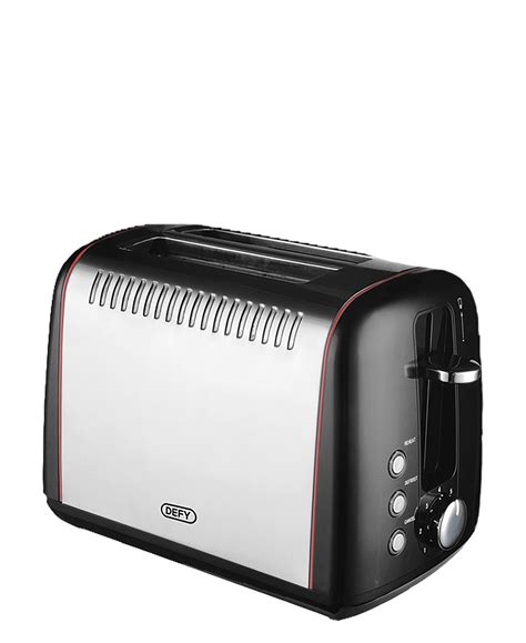 Defy 2 Slice Stainless Steel Toaster - Black & Silver – The Culinarium
