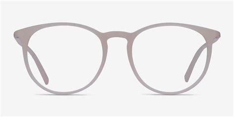 Dialogue Round Matte Clear Full Rim Eyeglasses Eyebuydirect