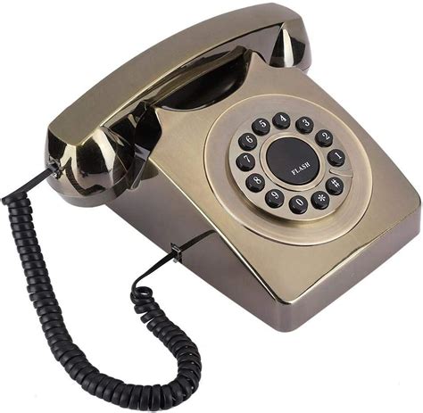 Landline Phone Retro Landline Phone Bronze Plated Uk