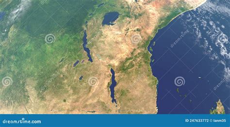 African Great Lakes In Planet Earth Aerial View From Outer