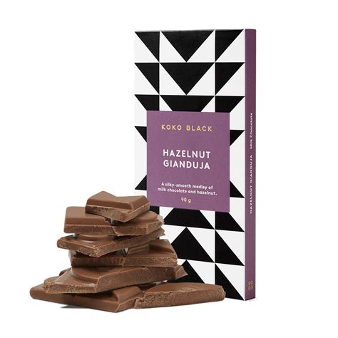 Hazelnut Gianduja Milk Chocolate Block Koko Black Chocolate