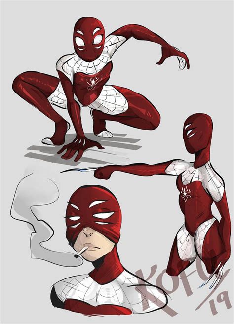 Spiderman Girl, Deadpool X Spiderman, Spiderman Spider, Spider Art, Spider Verse, Spiderman Oc ...