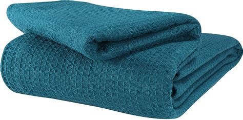 Glamburg 100 Cotton Thermal Blanket Breathable Bed Blanket King Size