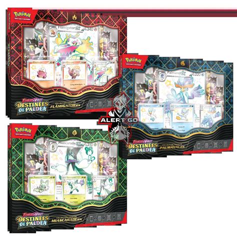 Coffret Premium EV4 5 Cartes Pokémon 3 visuels Destinées de Paldea à