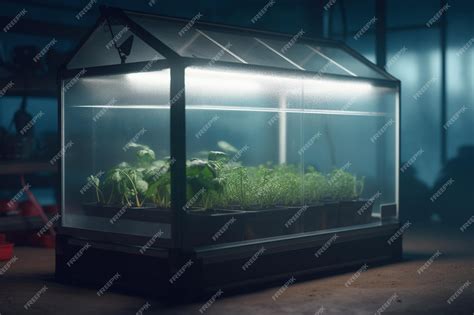 Premium Ai Image Subterranean Oasis A Futuristic Greenhouse Laboratory