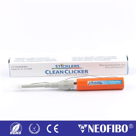 Neofibo Sticklers Cleanclicker Fiber Optic Connector Cleaner Mcc Ccu