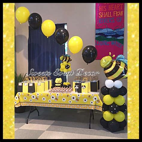 Un Bee Leaveably Beautiful Setup Bumble Bee Birthday Bee Birthday Party