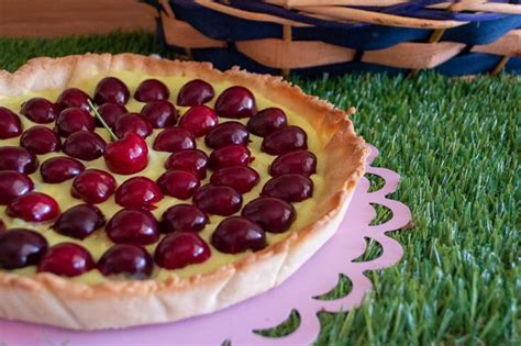 Crostata Con Crema Pasticcera E Ciliegie Il Cucchiaio Verde Ricetta