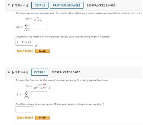 Solved 2 1 2 Points DETAILS PREVIOUS ANSWERS SESSCALCET2 Chegg