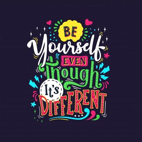 Colorful Lettering And Quote Funky Quotes Inspirational Quotes