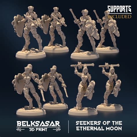 3D File Moon Custodian Vigilant Nude And Normal Set X83D Printer