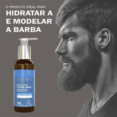 Modelador Para Barba Grandha Vita Hominis Beard Balm Styling Casa Do Shampoo