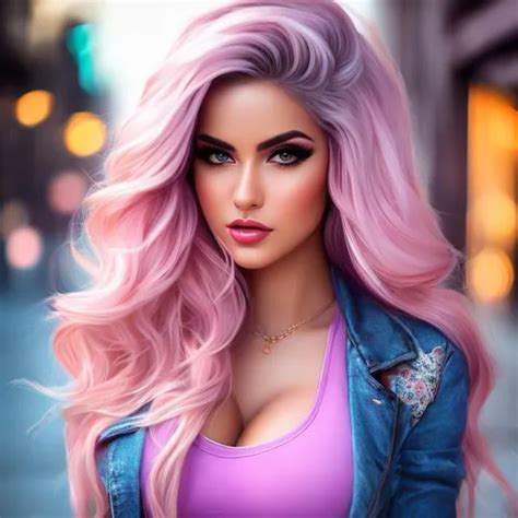 Blonde Hair With Highlights Freckles Transparent C OpenArt