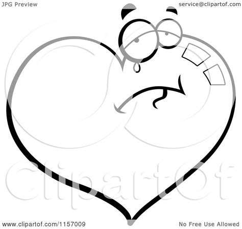 Sad Heart Coloring Pages