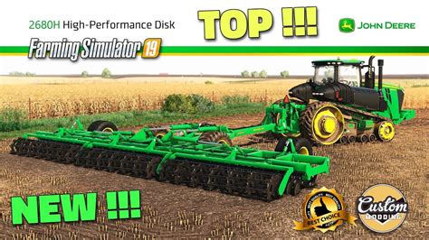 Fs19 John Deere 2680h High Performance Disk V10 By Custom Modding Review Youtube