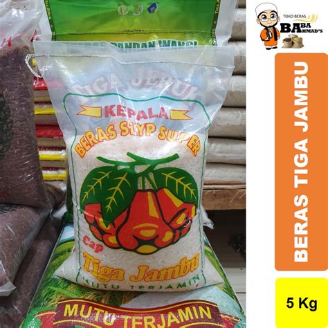 Jual BERAS PANDAN WANGI SUPER CAP TIGA JAMBU 5KG Shopee Indonesia