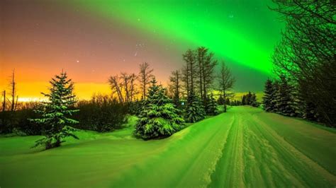 Wallpaper Id Night Sky Northern Lights Borealis P