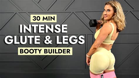 30 Min Intense Gluteleg Workout Glutes Hamstrings Quads Thighs Supersets Youtube