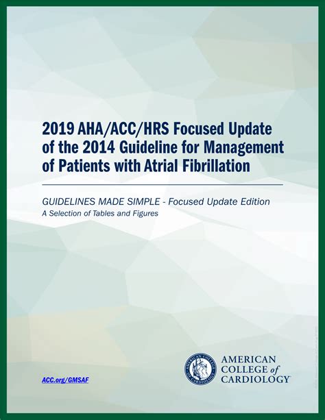 Aha Acc Hrs Focused Update Of The Guideline For Management Of