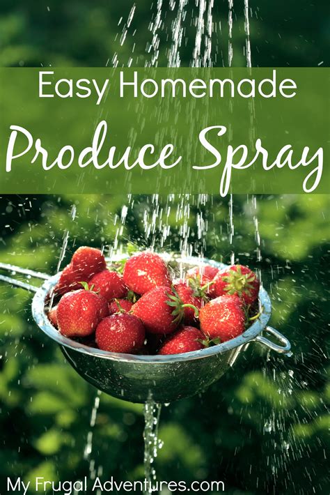 Easy Homemade Produce Spray My Frugal Adventures