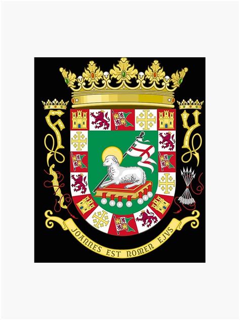 "Puerto rico coat of arms" Photographic Print for Sale by bumblethebee ...