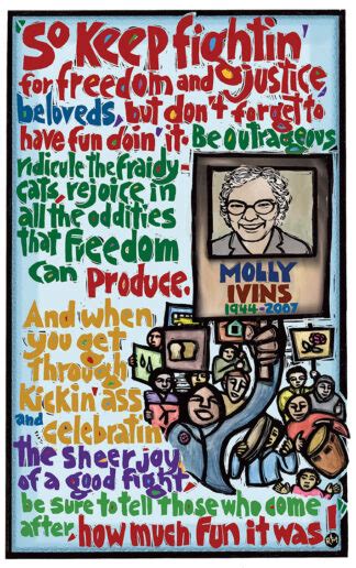 Molly Ivins Ricardo Levins Morales Art Studio Store