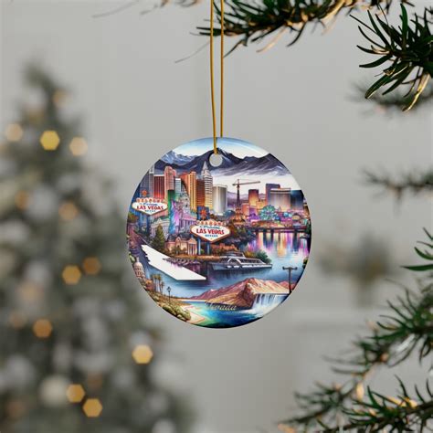 Las Vegas Nv Christmas Ornament State Ornament Nevada Christmas Bauble