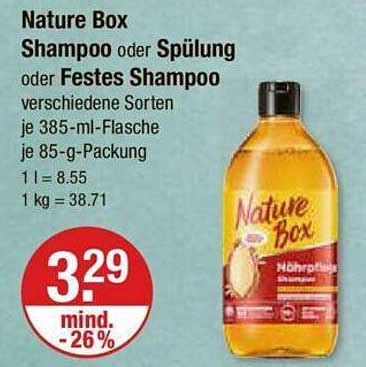 Nature Box Shampoo Oder Sp Lung Oder Festes Shampoo Angebot Bei V Markt