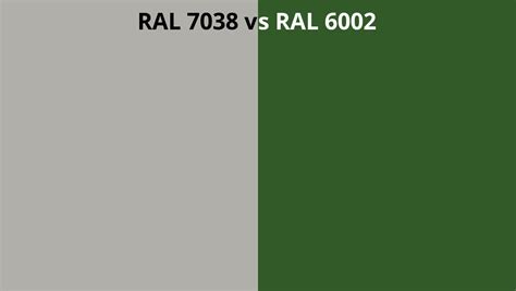 Ral 7038 Vs 6002 Ral Colour Chart Uk