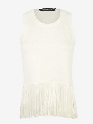 Melissa Gorga S White Crop Fringe Tank Top Big Blonde Hair