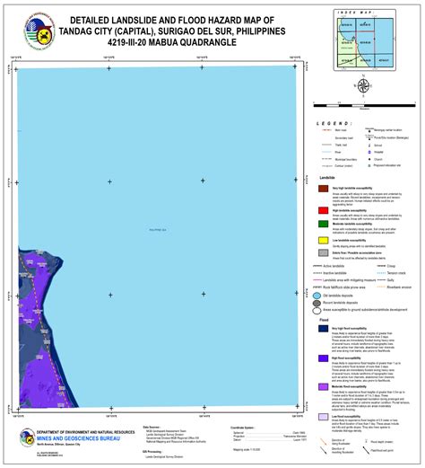 Detailed Landslide And Flood Hazard Map Of Tandag City Capital