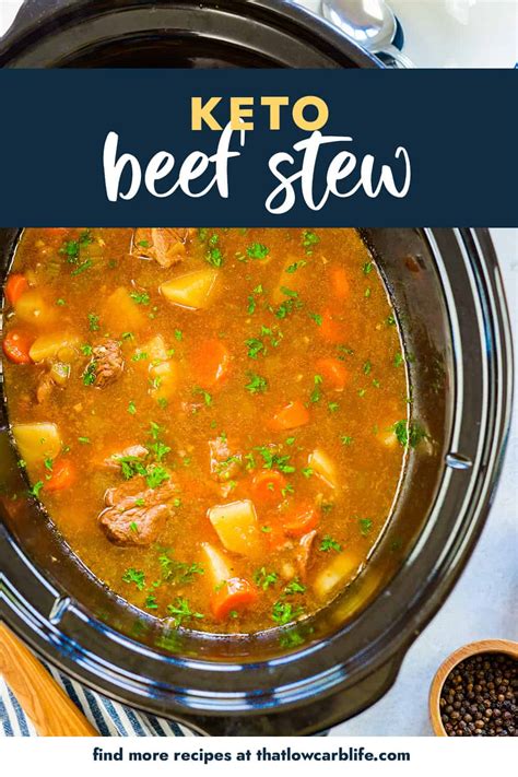 Keto Crockpot Beef Stew That Low Carb Life