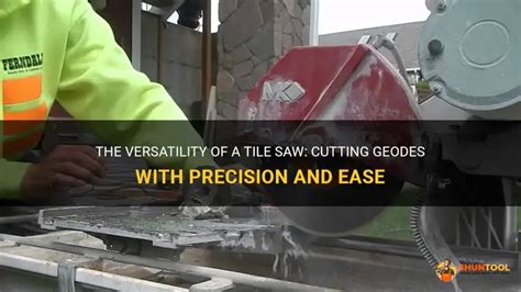 The Versatility Of A Tile Saw Cutting Geodes With Precision And Ease