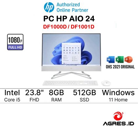 Jual Pc Hp Aio Df D Df D I G Gb Gb Ssd Fhd