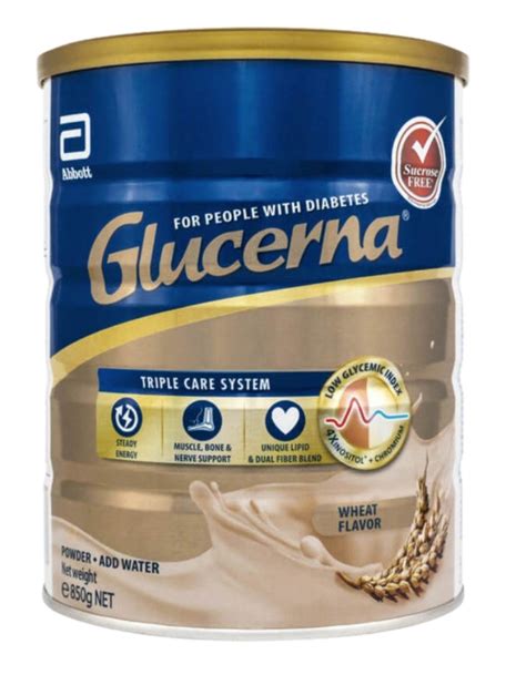 Abbott Glucerna Triple Care Diabetes Milk Powder Wheat 850g Food