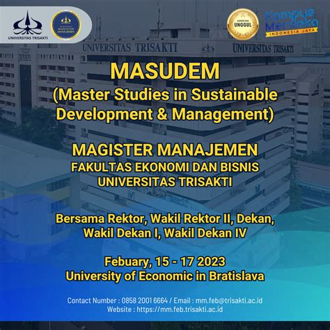 Program Studi Magister Manajemen Universitas Trisakti Berkesempatan