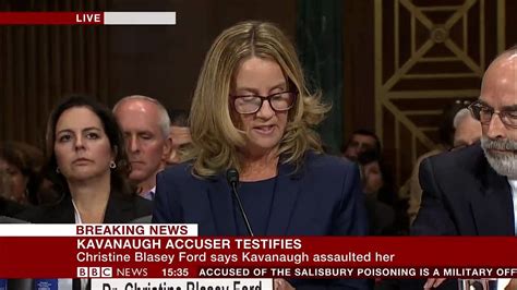 Kavanaugh Accuser Testifies Before Senate Panel Vídeo Dailymotion