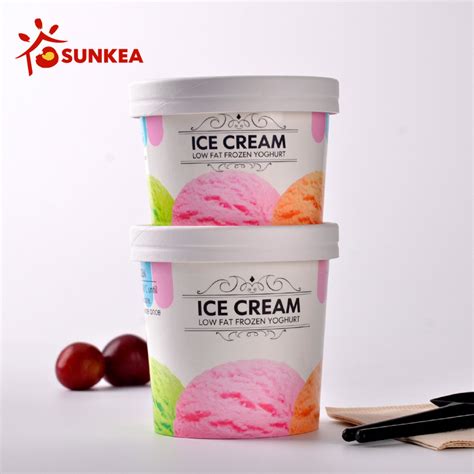 Sunkea Food Grade Disposable Ice Tub For Cold Food Ice Cream Containers