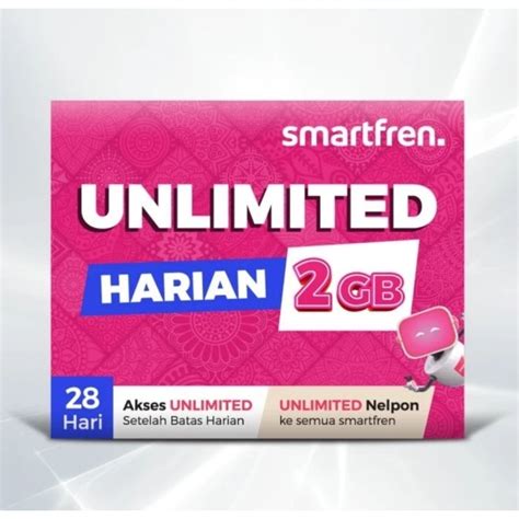 Jual Kartu Perdana Smartfren Maxi Unlimited Fup Gb Hari Shopee