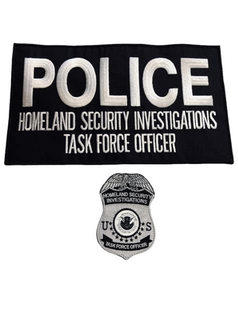 Hsi Task Force Officer Patch Set Sallys Cop Shop