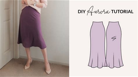 Diy Aurora Bias Midi Skirt How To Make A Silk Skirt Sewing Pattern