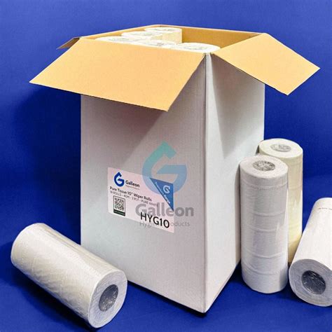 10 Wiper Rolls 2 Ply White Galleon Supplies