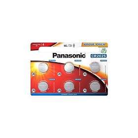 Panasonic CR2025 6-pack, Från 26 kr