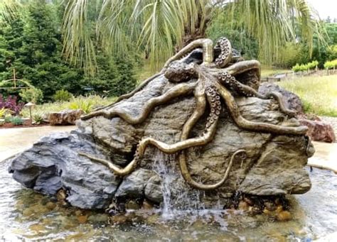 Bronze Octopus Water Feature By Pierre Riche Art Wescover Sculptures