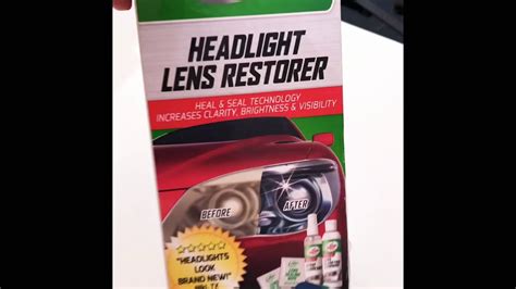 How To Apply Turtle Wax Headlights Lens Restorer Youtube