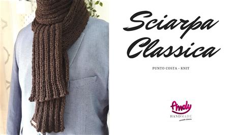 TUTORIAL Sciarpa Uomo Ferri Knit Scraf YouTube