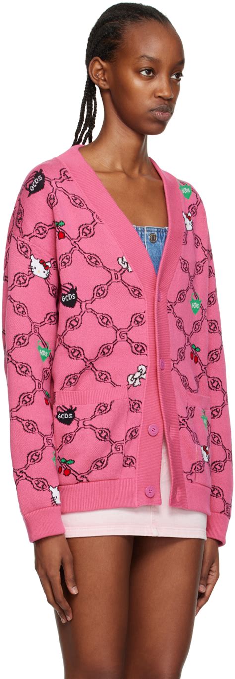 Gcds Pink Hello Kitty Edition Cardigan Gcds