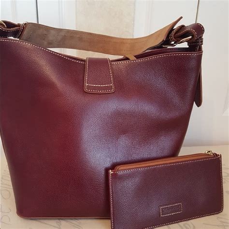 Dooney Bourke Bags Dooney Bourke Leather Burgundy Hobo Poshmark